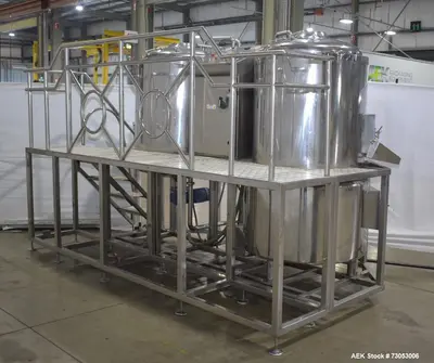 Used Allied Beverage Tanks 3.5 BBL Stainless Steel Brewhouse System – Complete Setup
