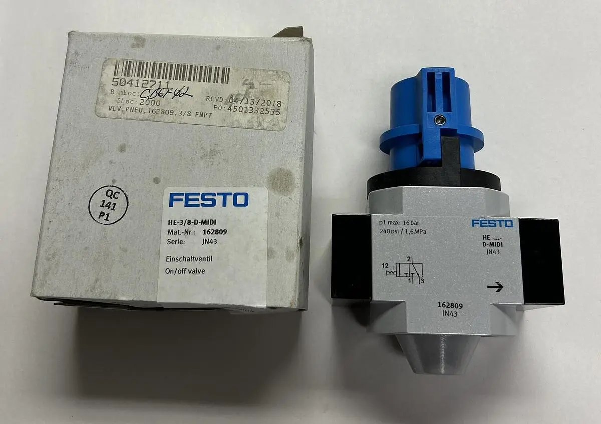 Used FESTO HE-3/8-D-MIDI Pump & Valve Parts Ohio US | Surplus Asset Holdings #1234137