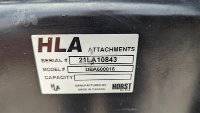 USED HLA DBA600016