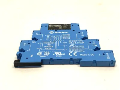 Used Finder Relay Socket Base w/ Finder Relay LOT OF 5 Relays & Switches Michigan US | Maverick Industrial Sales #1390846