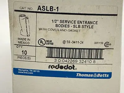 USED THOMAS & BETTS REDDOT 1/2" SERVICE ENTRANCE BODIES SLB STYLE LOT OF 9