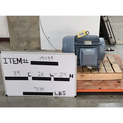 Used 25HP Baldor TEFC Industrial Motor 326T Frame