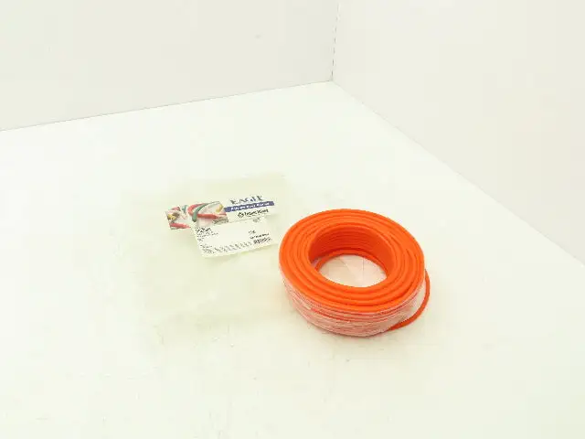 Fenner Drives 1032006 Eagle Orange 85 Polyurethane Round Belting 3/16" Dia 95'