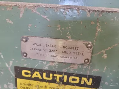 1965 CINCINNATI SHAPER CO 4314 Shears | MD Equipment Services LLC (27)