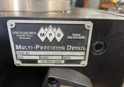2017 MULTI-PRECISION 16" X 31" HYDRAULIC MULTI PRECISION FOUR SIDED MACHINIST TOMBSTONE FIXTURE