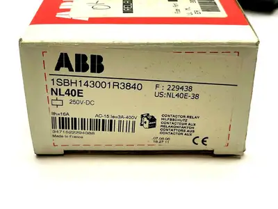 New | in-Stock ABB NL40E-38 Relays & Switches Michigan US | Maverick Industrial Sales #1400003