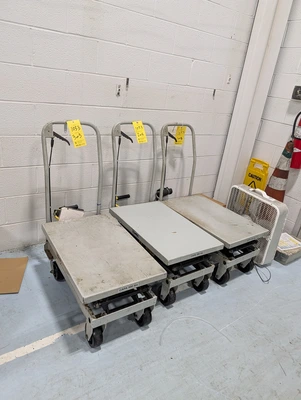 (3) Platform Carts 500lb cap.