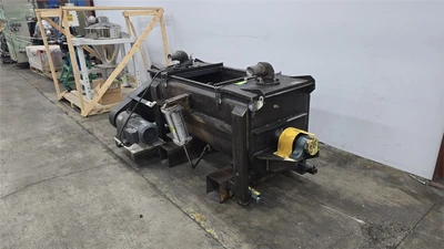 16 CU/FT Stainless Steel Lowe C-16 Platform Double Ribbon Blender, 7.5 HP