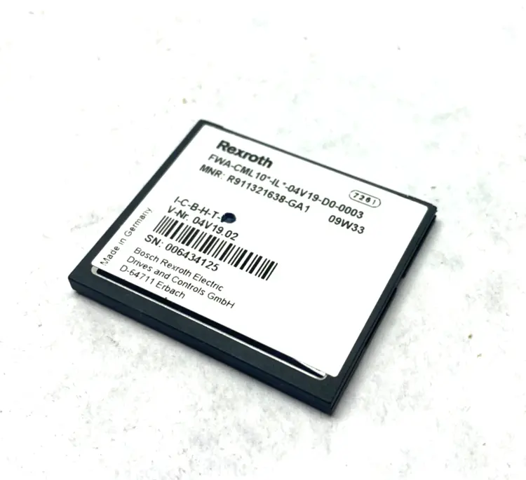 Used BOSCH REXROTH INDRACONTROL L10 FIRMWARE CARD 04V19.02 V NR. Misc Industrial Equipment | Maverick Industrial Sales #1105644
