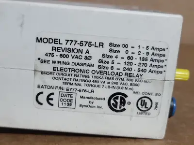 Used 2011 EATON CUTLER-HAMMER E777-575-LR Misc Electrical & Power Parts British Columbia CA | Lenmark #1438841