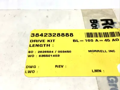 Bosch Rexroth 3842328888 Drive Kit BL=160 A=45 AO=0/1 - New Other