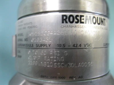 USED Rosemount 3051 S2CG4A2B11A1AQ4Q8Q16