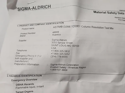 NEW Sigma-Aldrich 48889