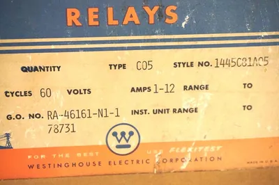 NEW WESTINGHOUSE 1445C81A05 CURRENT RELAY TYPE C05