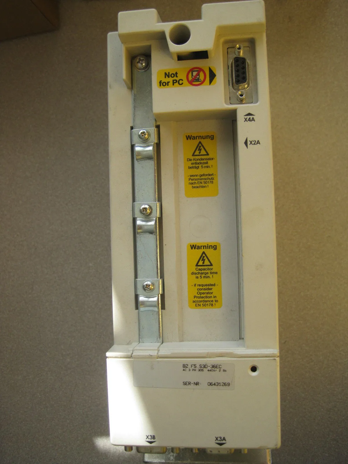 USED KARL E BRINKMANN F5 B2F5S3D36EC DRIVE B3.F5.S3D.36EC