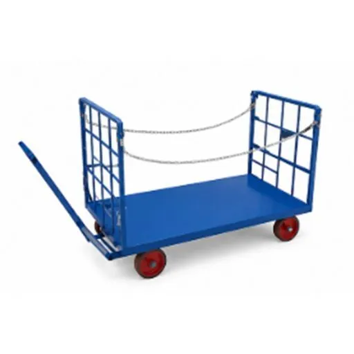 New | in-Stock Hub4 Machines Platform Truck With Two Side Support Material Handling (misc) IN | Hub4 Machines Pvt Ltd #1310210