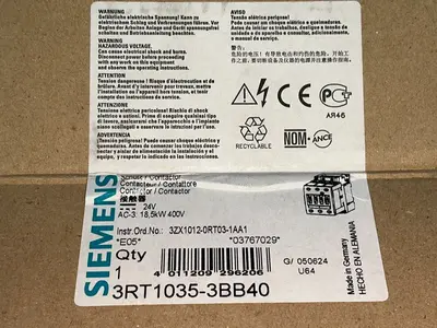 New | in-Stock SIEMENS 3RT10353BB40 PLC Contactors Ohio US | HGR 24 #1312222