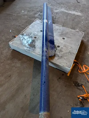 USED Pfaudler 2,000 Gal Pfaudler Glass Lined Reactor Fin Baffle