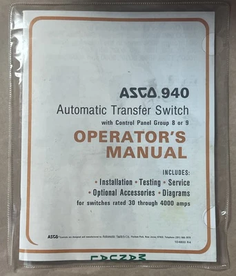 NEW ASCO C940326099