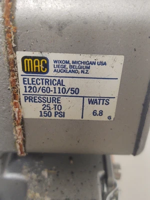 NEW MAC VALVE CORP 1331G-112D-15