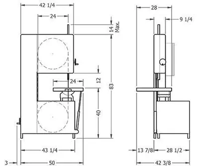 GROB 4V-24 Saws, Band, Vertical | Rock Solid Tools (2)