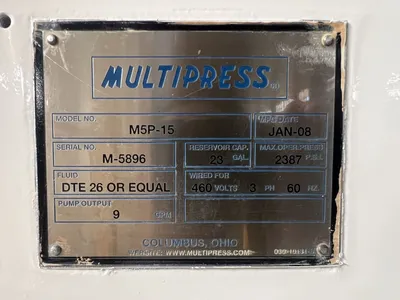 USED 2008 MULTIPRESS MULTIPRESS M5P-15 PRESS