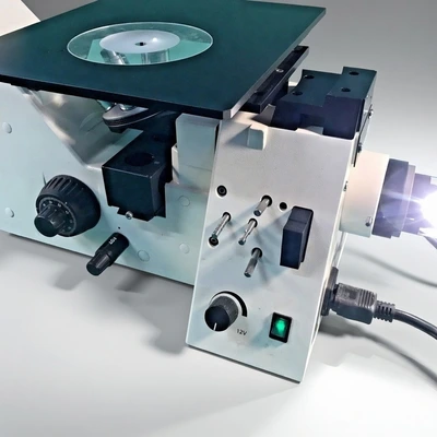 Item# L205 Zeiss AxioVert 40 MAT Inverted Microscope & Camera
