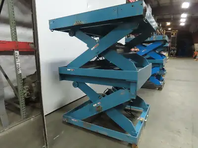 Advance Lifts 9500Lb. Hydraulic Scissor Lift Table 63"x64" Top 23-5/8" to 84"