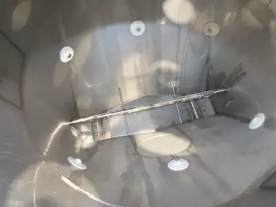 MAC Equipment Stainless Food Grade Dry Batch Mixer 48" Tank with Scales 40Cu/Ft