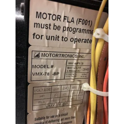 Used 50HP Motortronics Inc. Vmx Series Soft Start