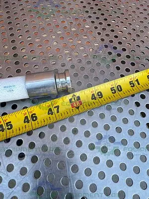 USED RUBBER FAB 08RFSV-0500 SILICON HOSE 48" W/ 1/2" SANITARY FITTING