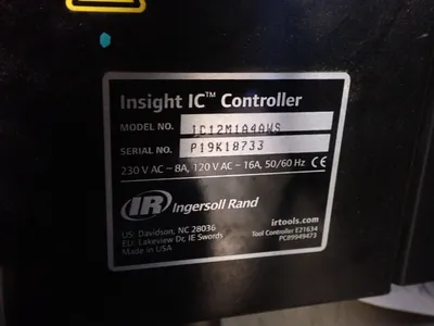 Used INGERSOLL RAND IC12M1A4AWS Electrical Controls | HGR 24 #748100