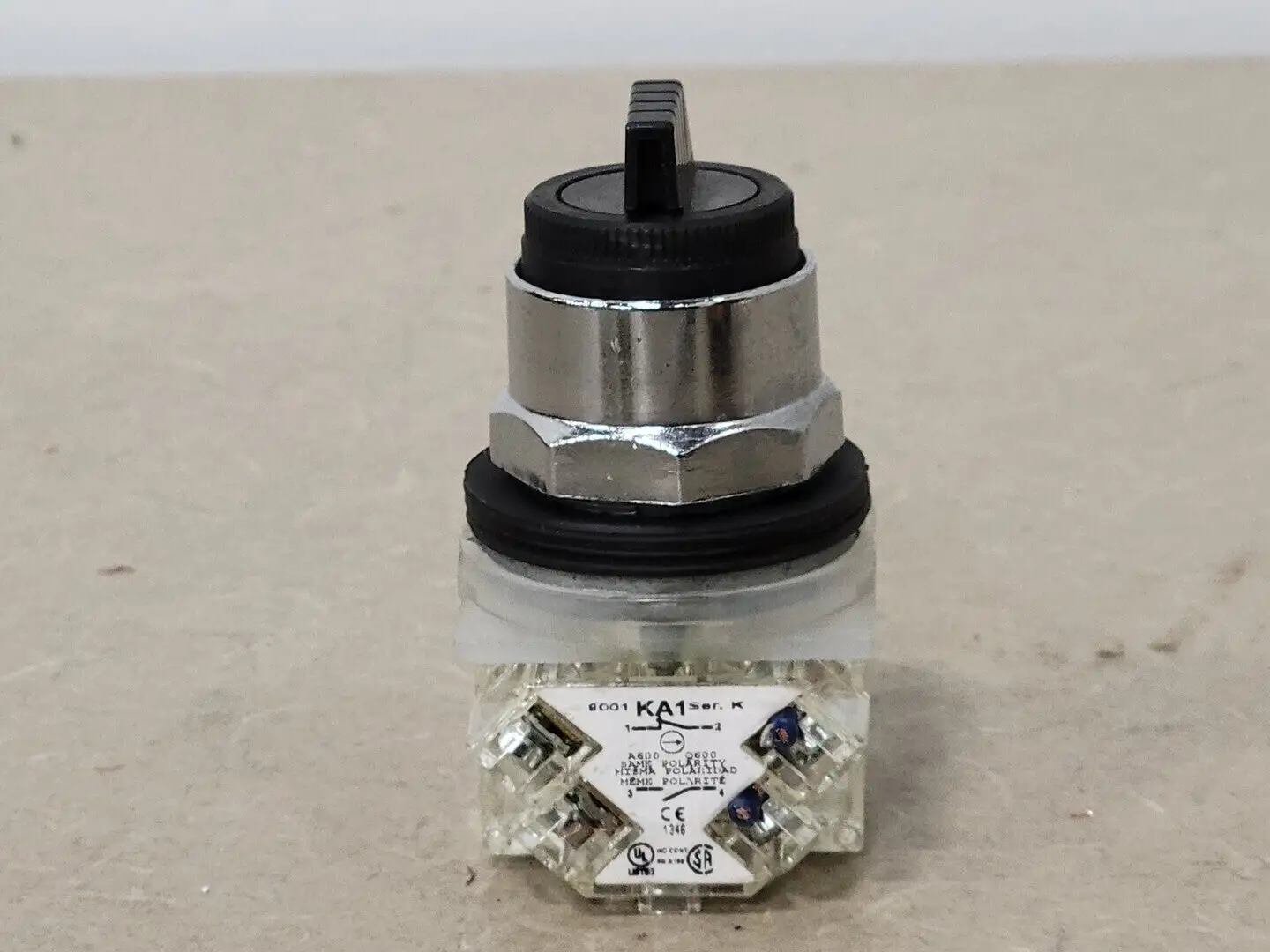 Contact Block 9001 KM1 w/ 2-Position Selector Switch