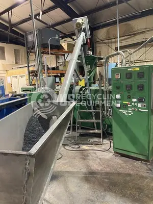 Used STERLING PLASTIC MACHINE CORP LD24-1 4.5 INCH EXTRUDER PELETIZING LINE Extruders Pennsylvania US | US Recycling Equipment #1262698