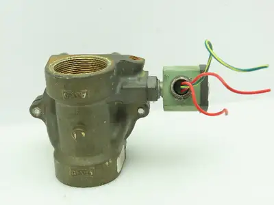 Asco 8210G103 Red Hat 2" 2-Way Solenoid Valve 120 VAC Coil Brass