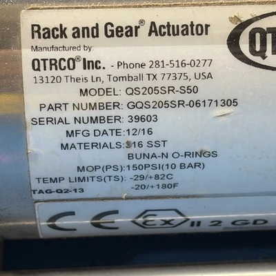 NEW QTRCO GQS205SR-06171305