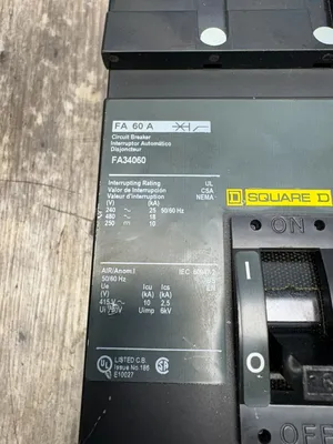 Used Square D FA34060 Circuit Breakers South Carolina US | ESS Industrial Equipment Sales #1251276