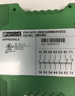 Used Phoenix Contact PSR-SCP-120UC/URM/5X1/2X2 Relays & Switches Indiana US | J&J Industrial Supply #513187