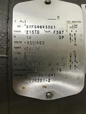 USED BALDOR 215TD