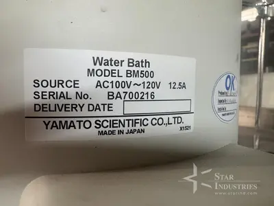 Used YAMATO BM500 Lab Water Baths California US | Star Industries #1254471