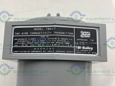 NEW ABB BAILEY TBI TB417 TWO WIRE CONDUCTIVITY TRANSMITTER