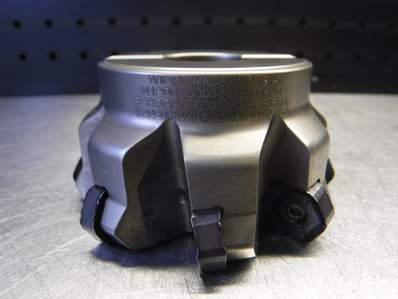 Widia 3" Indexable Facemill 1" Arbor M1200HD300Z08S100HN09 (LOC1098A)
