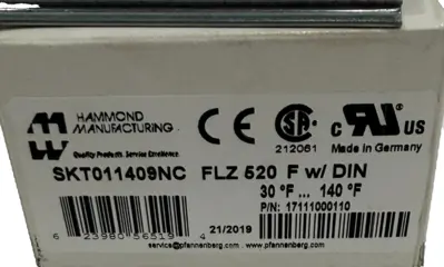 NEW HAMMOND SKT011409NC FLZ 520 F W/DIN THERMOSTAT 17111000110