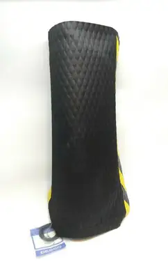 NEW HOG HEAVEN ANTI-FATIGUE 7/8" BLACK/YELLOW BORDER