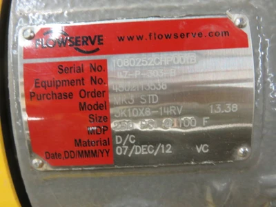 USED Durco/ Flowserve MK3STD