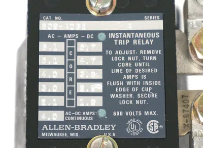 NEW ALLEN BRADLEY 809-A03E INSTANTANEOUS TRIP COIL RELAY SER. A, 809A03E