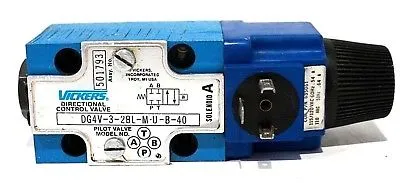 USED VICKERS DG4V-3-2BL-M-U-B-40 DIRECTIONAL VALVE DG4V32BLMUB40