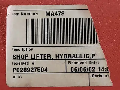 USED MAHAFFY MATERIALS SLH2424-70