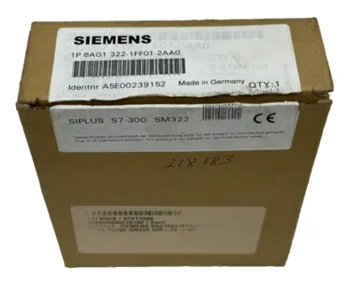NEW SIEMENS 6AG1 322-1FF01-2AA0 SIPLUS S7-300 MODULE SM322 6AG13221FF012AA0