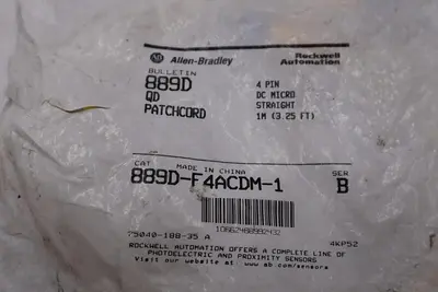 NEW SEALED AB ALLEN BRADLEY 889D-F4ACDM-1  SER. B PATHCORD STOCK H1559